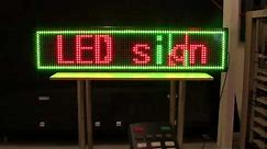 How to program your LED Sign - 3 Color Scrolling Programmable Message Board