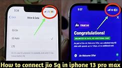 How to connect jio 5g in iphone 13 pro max | iphone pe jio 5g kayse eneble kare