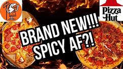 BRAND NEW PIZZA HUT SPICY LOVERS PIZZA & LITTLE CAESAR'S BATMAN CALZONY REVIEW!