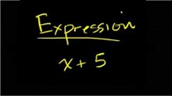 Variables, expressions, & equations