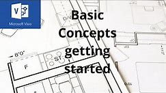Basic concepts in Microsoft Visio, getting started guide