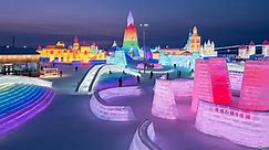 Take a look at the world's largest snow and ice festival