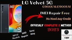 LG Velvet 5G G900UM,G900VM IMEI Repair Free |Without Credit Tested 2 Method | All LG Qlm IMEI Repair