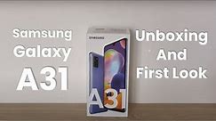 Unboxing : Samsung Galaxy A31
