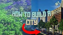 How To Build A Minecraft City | Ep 1 | Laying out Your City