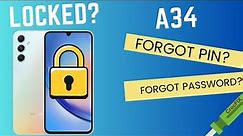 Samsung A34 LOCKED? Unlock & Remove Screen Lock