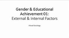 04 Gender & Education (External & Internal Factors)