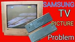 SAMSUNG Crt Tv Picture Problem / How To repair SAMSUNG tv sync problem