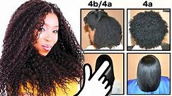 Natural Hair Types EXPLAINED In Detail w/ PICTURES! 4C 4B & 4A HAIR CHART!