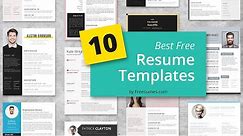 Best Free Resume Templates: Our Top 10 Free Picks