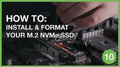 How to Install and Format Your M.2 NVMe SSD | Inside Gaming With Seagate