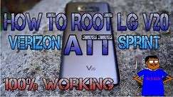 How To Root LG V20 ATT, SPRINT, VERIZON, F800L