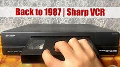 Back to 1987 | My old SHARP VC-A33 video recorder for VHS videotapes