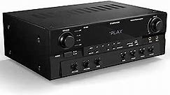 Starfavor Bluetooth Stereo Receiver w Phono Inputs, 2.1 Channel 500W Peak Power Home Audio receivers amplifiers for Speakers w Subout,RCA in,USB,SD,FM,2 MIC in Echo and Headphone Jack KA-500