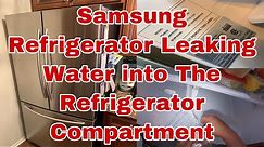 How to Fix #Samsung Refrigerator Water Accumulating inside Refrigerator Section | Model RF18HFENBSR