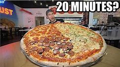 ONLY 20 MINUTES? The "BIG A$$ PIZZA CHALLENGE" | Joel Hansen Raw