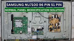 Samsung TV NU7100 Display Panel Fix: 96 Pin to 51 Pin Modification Guide and Problem Solution!
