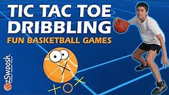 Fun BASKETBALL Drills for Kids - ❎ Tic Tac Toe 🅾️ (Dribbling Game)