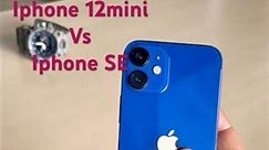Apple 🍎 iphone 12mini VS iphone SE #apple #size #comparison #iphone #oyejd #music #trap #delhi
