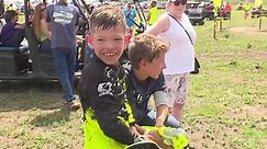 7-year-old double amputee competes in four-wheeler race