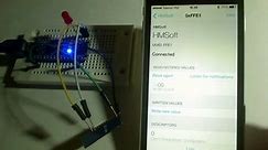 Iphone Bluetooth Control Arduino with HM 10 BLE
