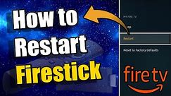 How to Restart your FIRESTICK using the Remote Control (Easy Method)