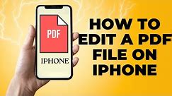 iPhone PDF Editing Made Easy