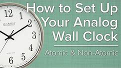 How To Set Up Your Analog Atomic Wall Clock