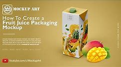 How to make a Juice Packaging mockup | Photoshop Mockup Tutorial