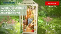 Garden House Book Nook Kit Book Shelf Insert Easy Assemble Toys Gifts For Kids Home Decoration! link