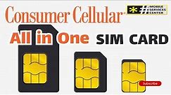 All in one SIM card from Consumer Cellular