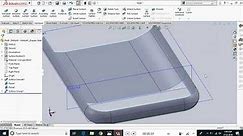 Design mobile phone cover in solidworks (surface tutorial in solidworks)