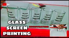 GLASS SCREEN PRINTING & REGISTRATION. [PRINTO TECH]