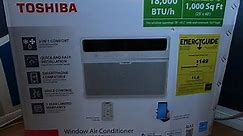 Toshiba 18000 BTU:1000 sq ft Air Conditioner with Wifi Operation