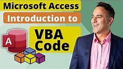 An Introduction to VBA Code in Microsoft Access