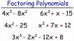 How To Factor Polynomials The Easy Way!
