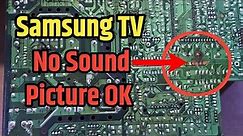 Samsung crt tv no sound||Samsung crt tv picture OK no sound.