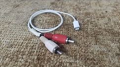 Lightning to RCA | iPhone to Woofer System Connector Cable