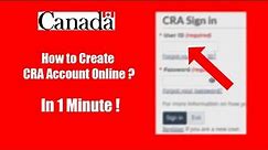 CRA login my Account⏬👇 - CRA my account Register - in 1 minute 2024