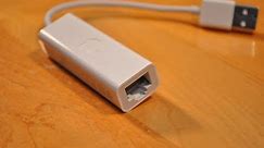 Apple USB Ethernet Adapter: Unboxing and Demo