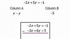 GRE Math Practice: Algebra - Example 3