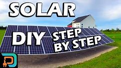 DIY 9kW Grid Tie Ground Based Home Solar Panel System Installation