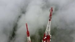 Aerial Orbit View Telecommunication Tower Misty Stock Footage Video (100% Royalty-free) 1097776409 | Shutterstock