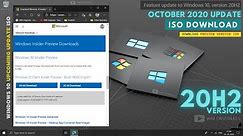 How to Download Windows 10 October 2020 Update ISO (Version 20H2)