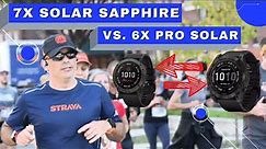 Garmin Fenix 7X Solar Sapphire vs 6X Pro Solar