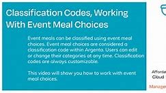 CC Working with Event Meal Choices