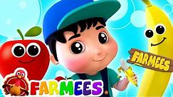 Apples And Bananas | Kindergarten Nursery Rhymes Songs For Kids | Cartoons by Farmees