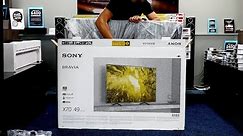 Sony 2020 X70 49" 4K TV Unboxing, Setup and 4K Demo Videos 49X7052