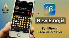 Get iOS 16 New Emojis in iPhone 6, 6s, 5s, 6Plus, 7, 7Plus || iOS16 New Emojis For Older iPhones🔥🔥