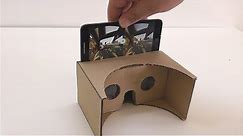 How to make a virtual reality out of cardboard